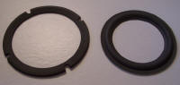 Cleaned gasket and new foam surround ready for gluing